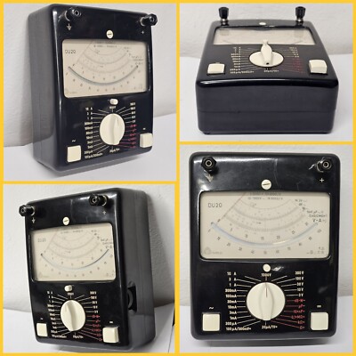 60's VINTAGE AVOMET (Amper-Volt-Ohm-Meter) / METRA BLANSKO DU20 / CZECHOSLOVAKIA