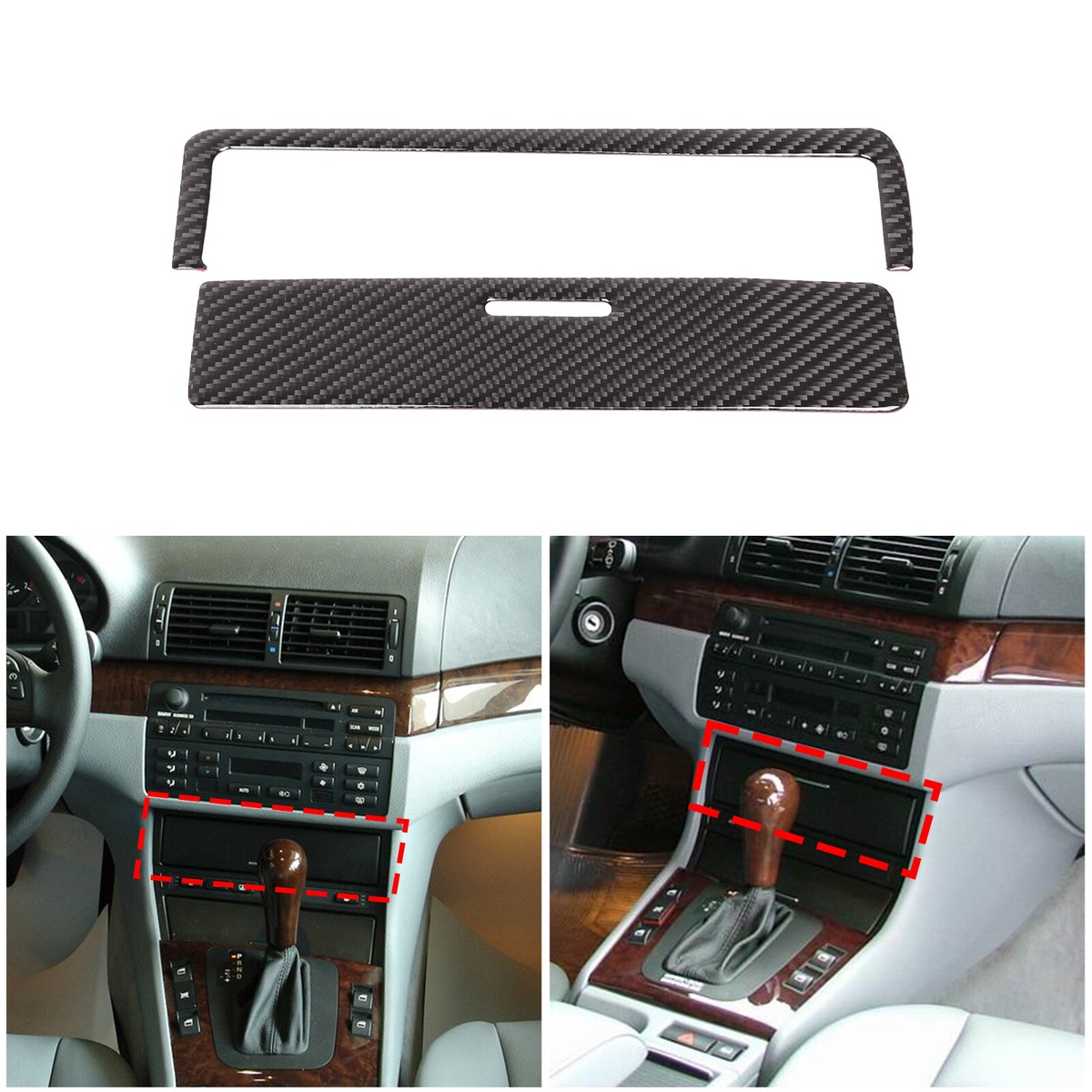 Omac USA 1201DK001C All Model Carbon Look Dashboard Kit for 1998-2004 BMW 3 Series E46 - 29 Piece