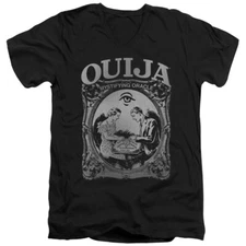 Ouija Slim Fit V-Neck T-Shirt Mystifying Oracle Black Tee