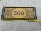 MONOPOLY PARKER BROS 1960 $500 Dollar Bill Serving Platter Tray Home Decor Rare — photo 3