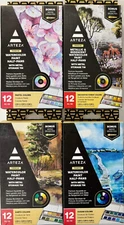 ARTEZA Premium Watercolor Paint Half-Pans With Metal Storage Tin ~ YOU CHOOSE!