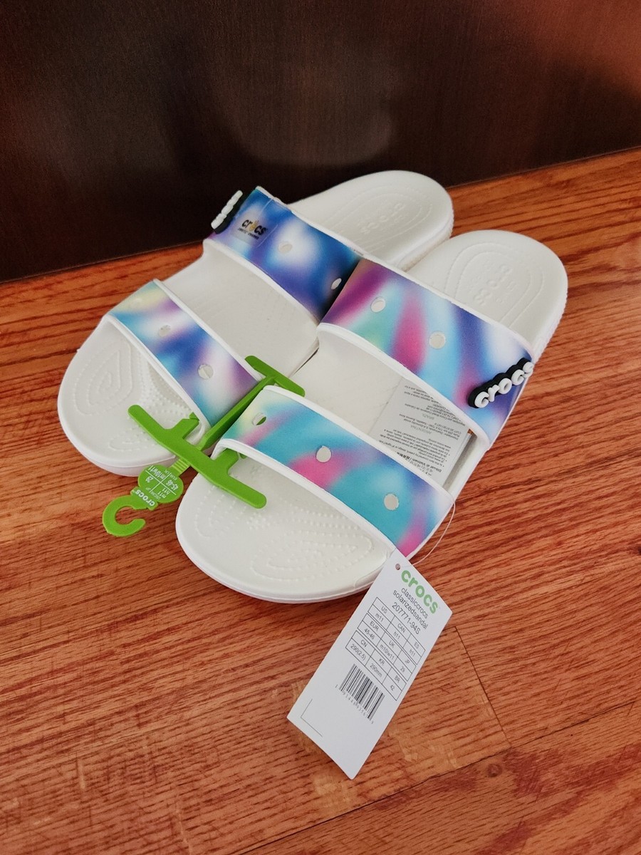 ??? Classic CROCS Solarized Sandal multicolor unisex 2-strap sandal, men’s 11 CROCS | Shoes | Classic Crocs Solarized Sandal Multicolor  main image 3