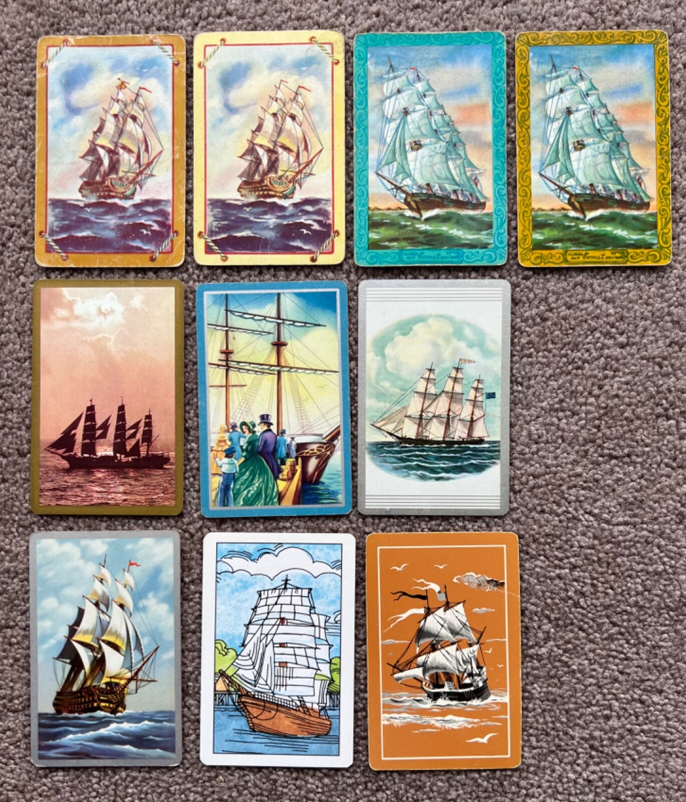 Original swap playing card sailing ships galleon boats eBay
