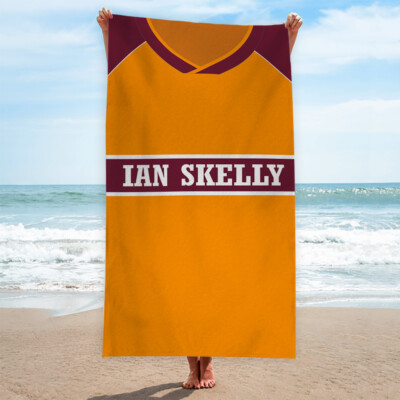 Motherwell 1987 Heim Retro Top Handtuch Personalisiert Vintage Badetuch