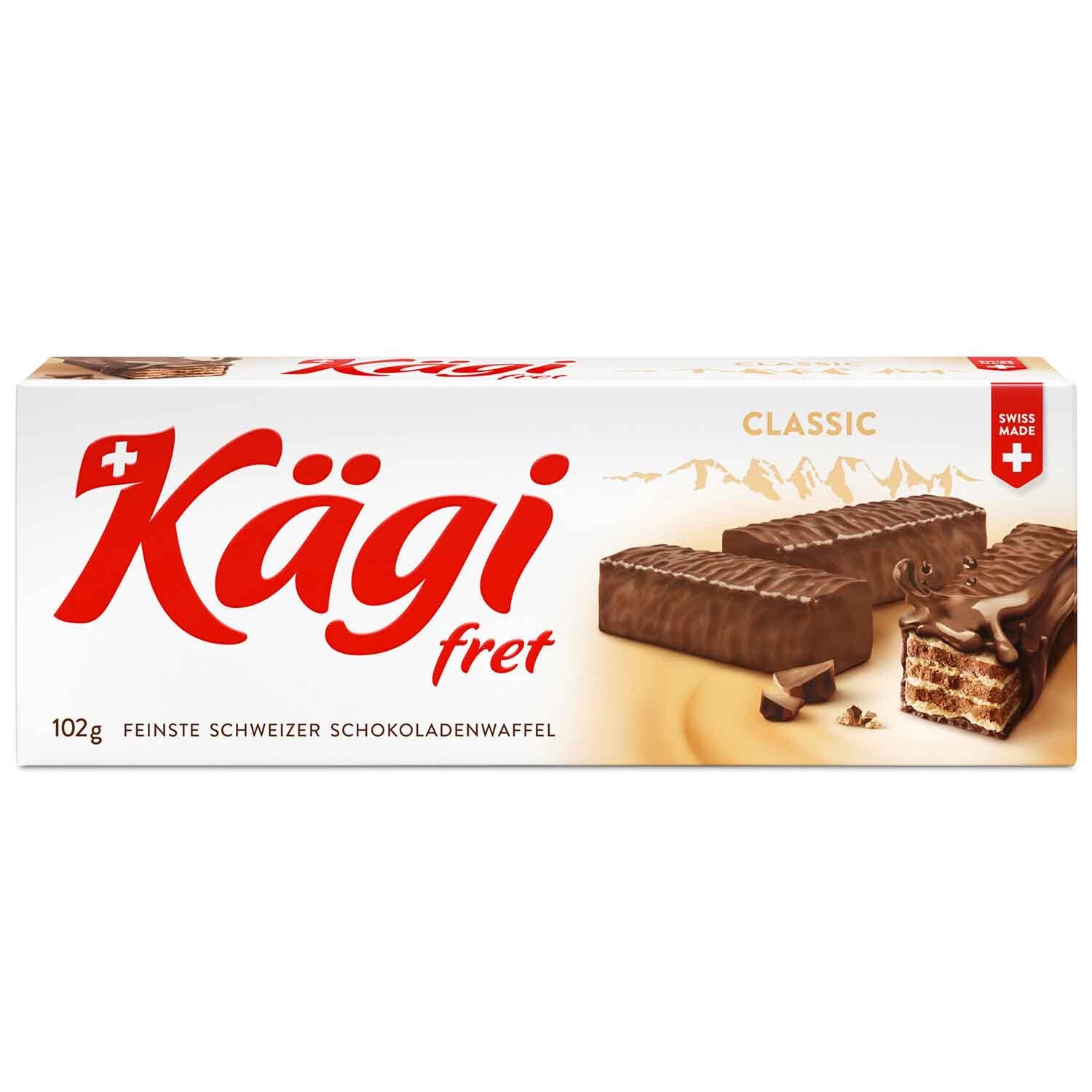Классические батончики из МОЛОЧНОГО шоколада Kagi Fret -Сделано в Швейцарии, 102 г, БЕСПЛАТНАЯ ДОСТАВКА