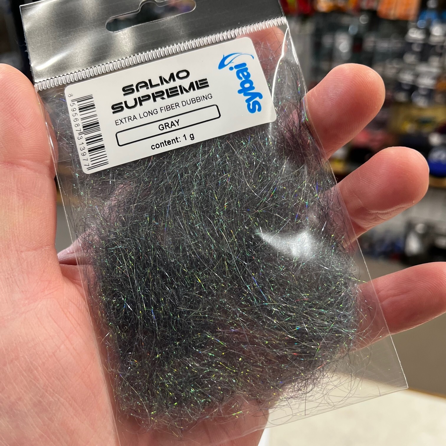 Sybai Salmo Supreme Fly Tying Dubbing - Grey