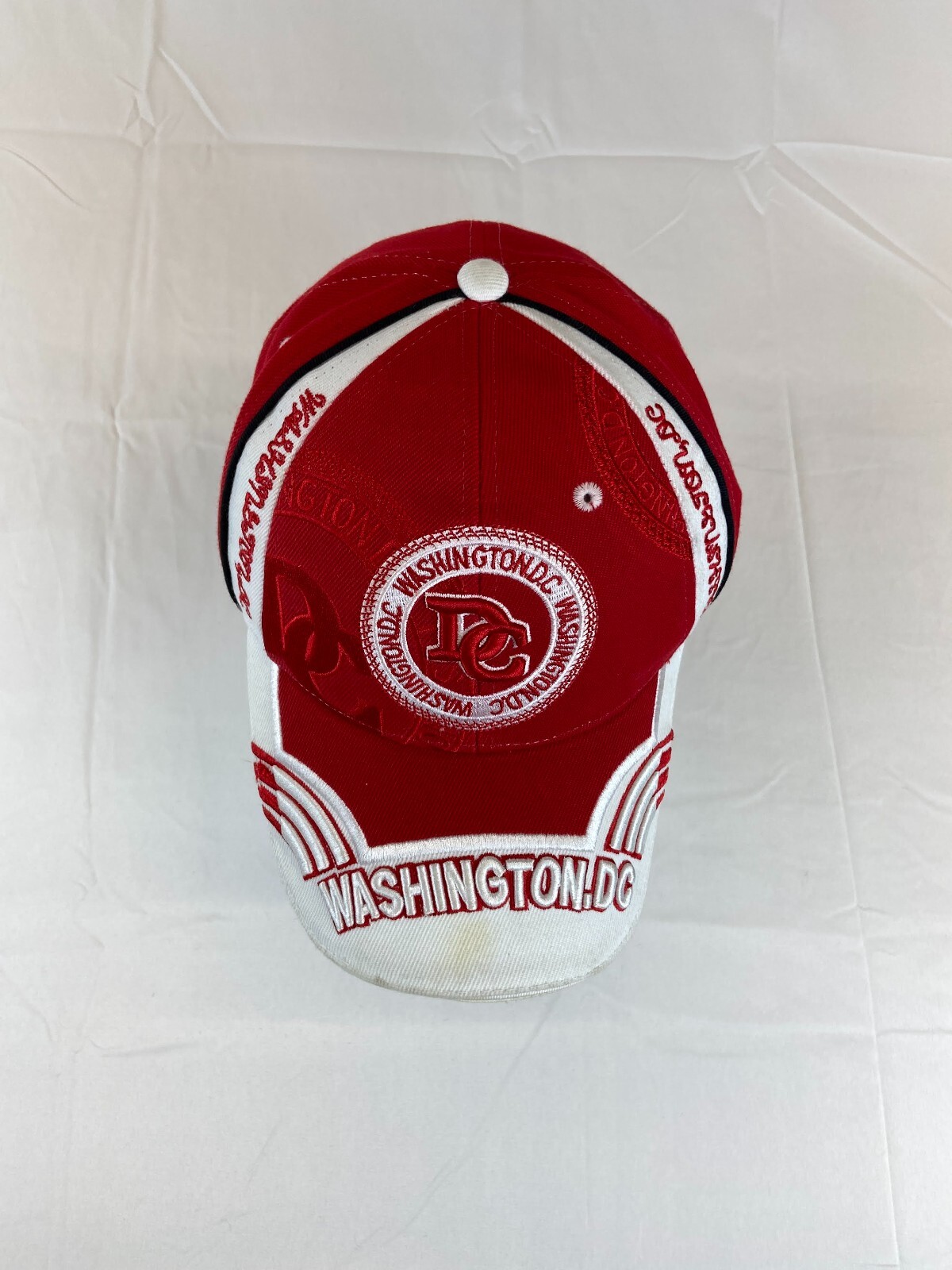 Washington DC Baseball Cap Strapback Hat Red Whit… - image 4
