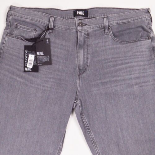 Jeans uomo Paige 40 slim Laroy grigio denim Lennox misto cotone NUOVO - Foto 2 di 13