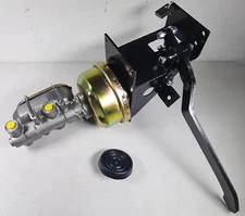Universal 90 Degree Under Dash Power Brake Pedal w/ Booster Master Cylinder Kit