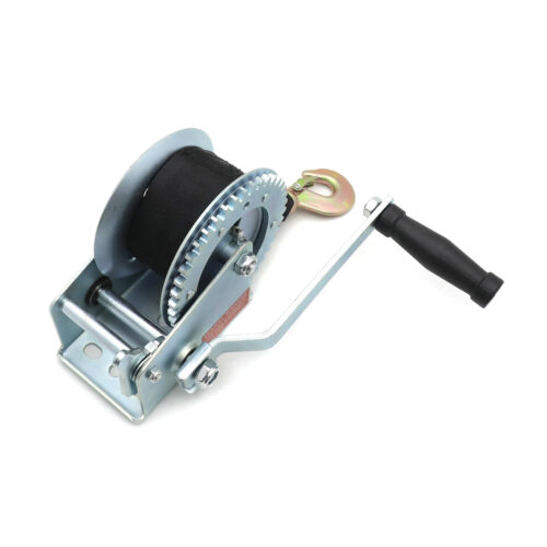 Hand Trailer 1500LB Winch W/ Hook Heavy Duty Towing Winch 4 Pilling Construction - Picture 7 of 11