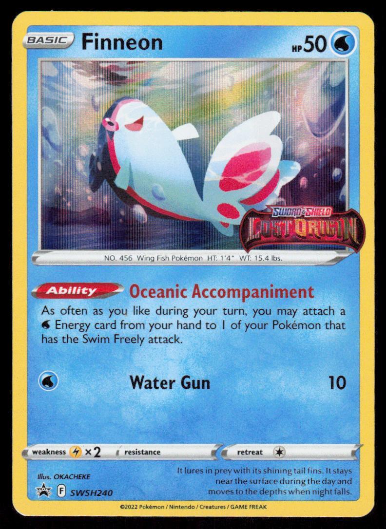 Finneon SWSH240 Holo Promo Pokemon Black Star Promo NM