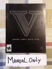 GRAND THEFT AUTO V PS4 PLAYSTATION 4 MANUAL ONLY