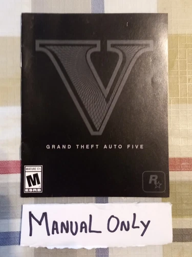 GRAND THEFT AUTO V PS4 PLAYSTATION 4 MANUAL ONLY