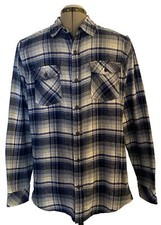 Burnside Plaid Flannel Shirt with Choysu Embroidered Patch — listing 5