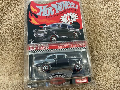 Hot Wheels RLC 55 Chevy Bel Air Gasser 2016 Club Car Black Red