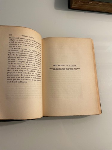 Works of Ralph Waldo Emerson 2 Volumes Nature 1883 Society 1902 Jefferson Press - Picture 11 of 22