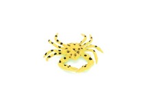 Yellow Crab, Spotted, Realistic Plastic Model Toy Replica 2" CWG139 BB28