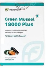 HealthFarm New Zealand Green Mussel 18000 Plus 60capsules