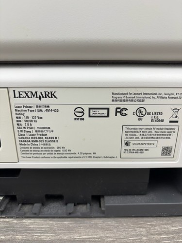 Genuine Lexmark MS410dn Monochrome Laser Printer - Picture 7 of 7