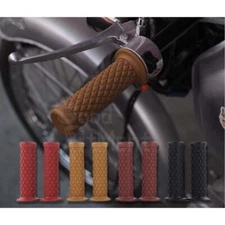 Motorcycle 7/8" Hand Grips Handlebar Gel Rubber For Honda Suzuki Yamaha Kawasaki