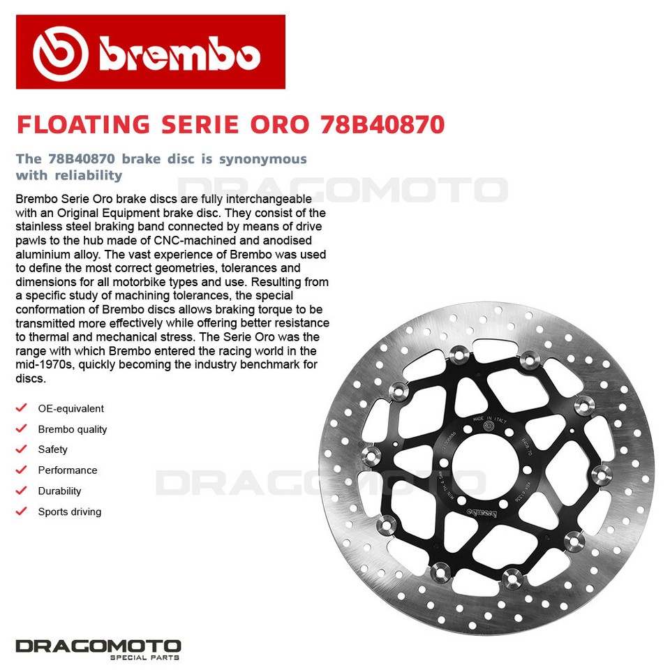Accossato Bremsbeläge Für Cagiva Raptor 125 (ab 2003) – Gesinterte Mischung, Maße 69,5x50,8x8 Mm