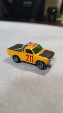 Aurora AFX MT Datsun Baja Pickup Truck, Vibrant Paint, Shiny Chrome, Nice Tabs