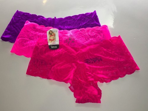 3 pack Smart and Sexy Lace Boyshort panties Boy Short underwear Boyleg cut - Picture 5 of 13