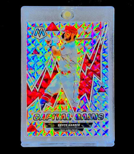 BRYCE HARPER SILVER MOSAIC REFRACTOR PRIZM Holo SP Insert - PHILLIES