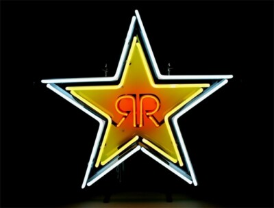 Rockstar Energy Drink Fruit 20''x16'' Neon Lamp Light Sign With HD Vivid Printing