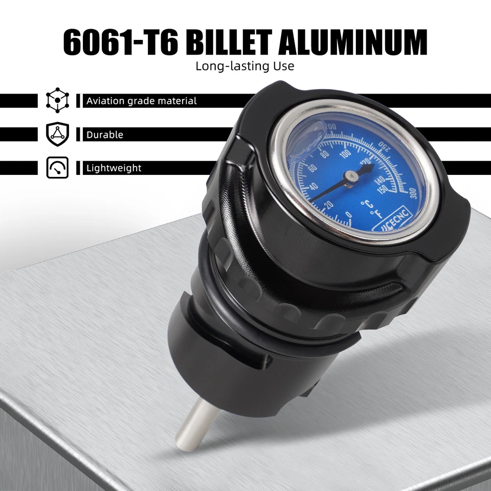 Varilla de medición de aceite NICECNC con medidor de temperatura para Harley Forty Eight XL1200X 10-22 Foto 3 de 4