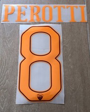 KIT PERSONALIZZAZIONE NOME NUMERO MAGLIA CALCIO ROMA 16/17 HOME 8 PEROTTI