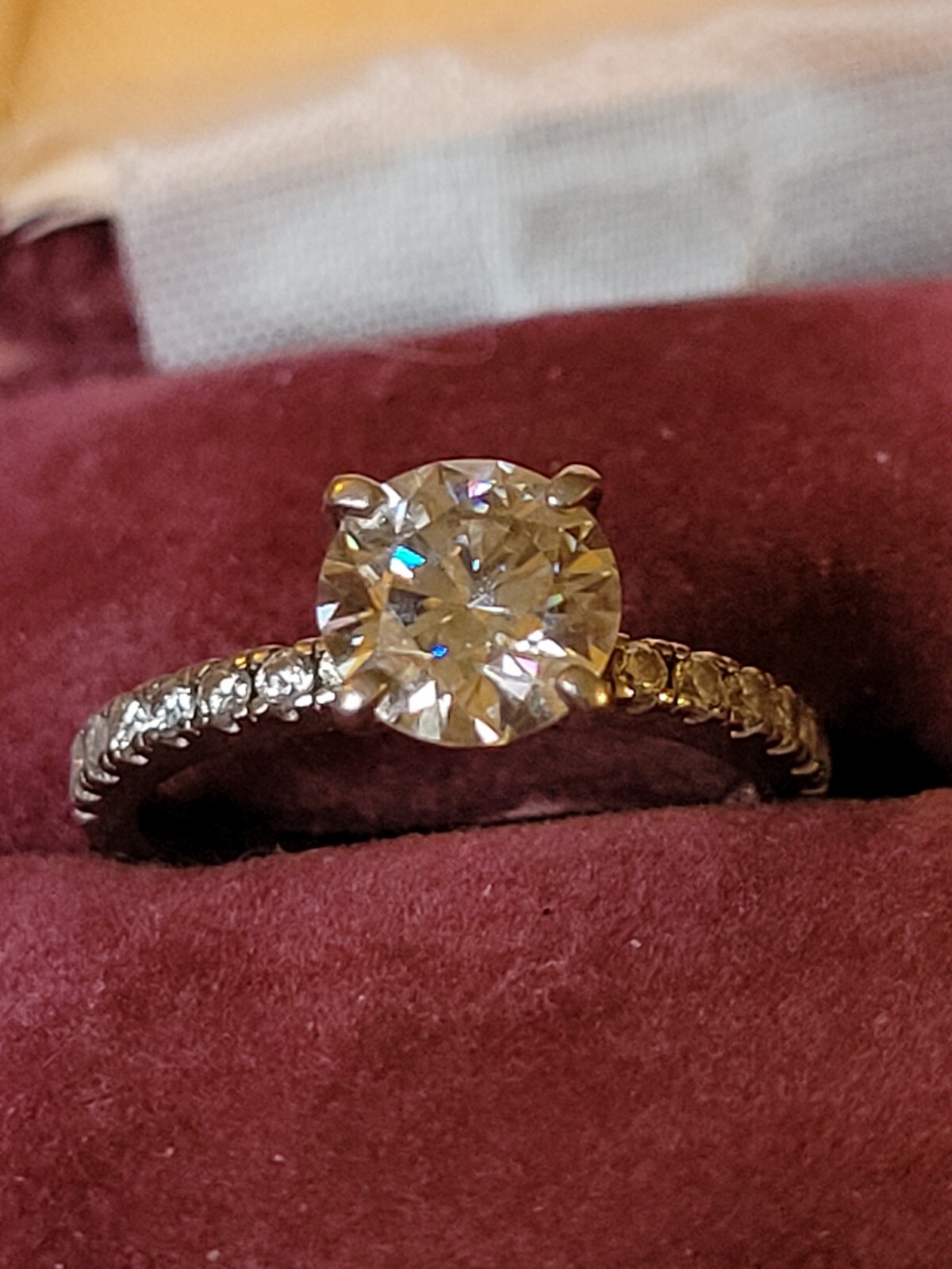 Stunning Sterling Silver Solitaire Engagement Rin… - image 2