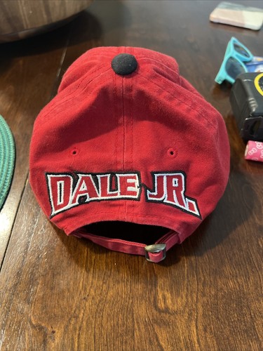Dale Jr Hat Mens Strapback Red Dad 8 Racing Nascar - Picture 2 of 6