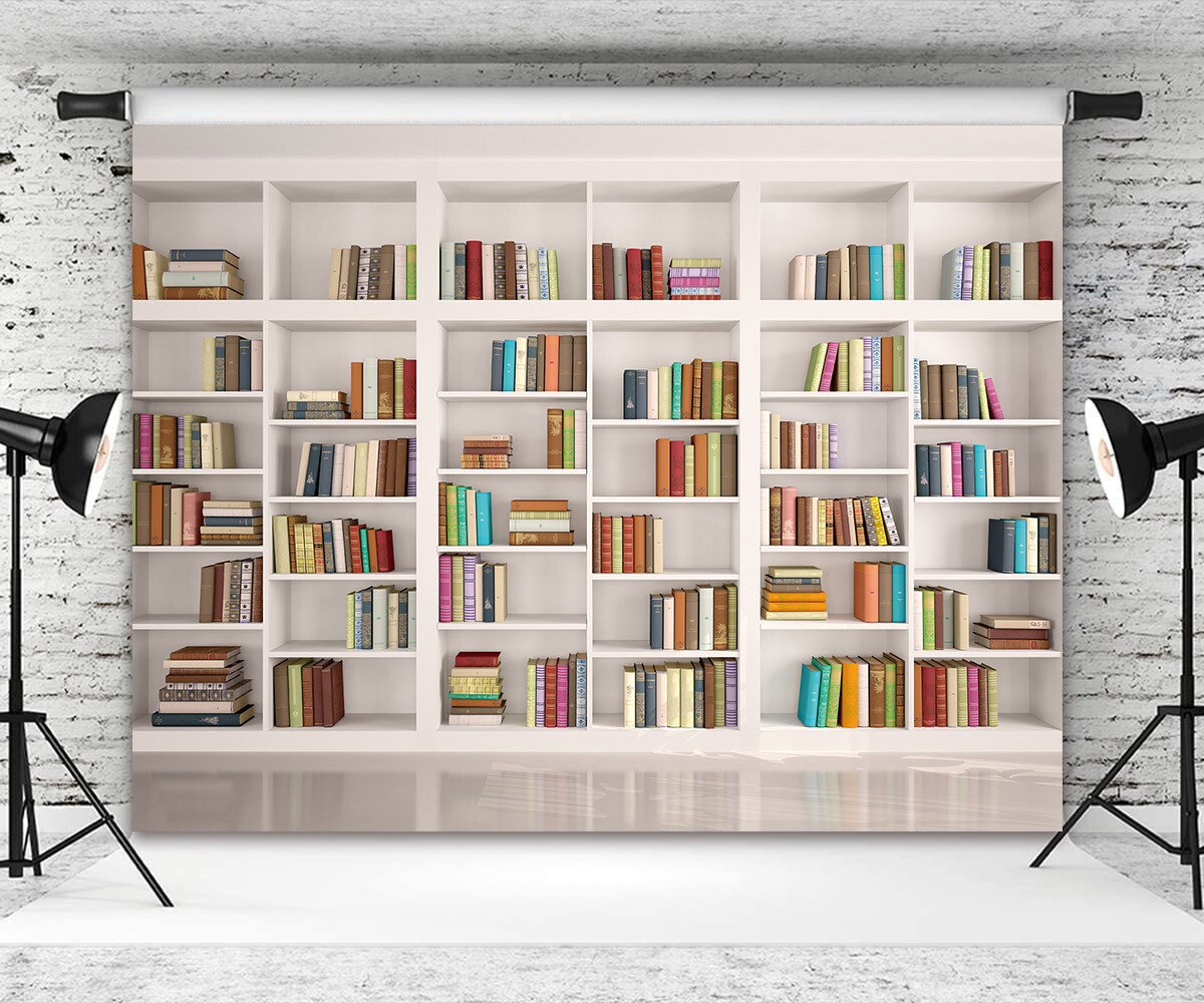 Bookcase Backdrop For Performance Photographic Background Aazon.co : AOFOTO 6x6ft Retro Bookcase Backdrop ...