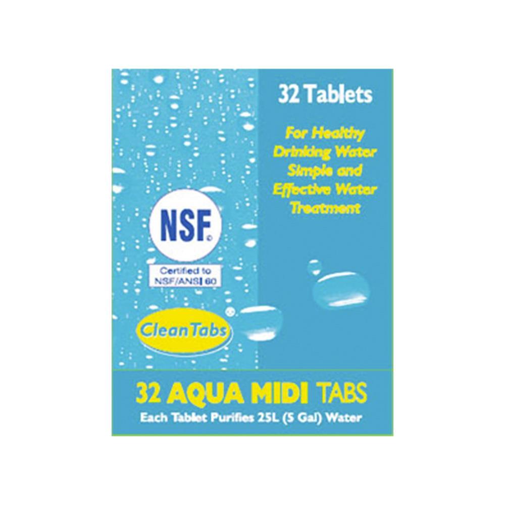 Motorhome Water Purification Sterilising Tablets Aqua Clean Midi Tabs x