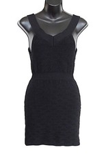 For Love & Lemons Knitz Sleeveless Mini Dress Black Size S
