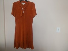 $155 Michael Kors Studded Dress Maple Leaf Ruffle sz M NWT