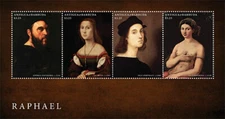 Antigua 2013 - Raphael Art - Sheet of 4 Stamps - Scott #3205 - MNH