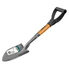 Steel Mini Round Point Shovel Hand Digging Tool Lawn Landscaping 18" D-Grip