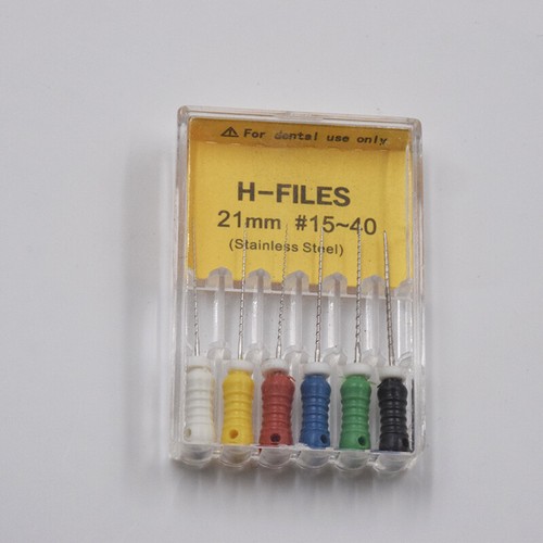 Dental Endo Wurzelkanalfeilen Handgebrauch H-Feilen Edelstahl 21/25/31 Mani Typ - Bild 31 von 75