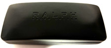 Ralph Lauren Eyeglasses Case Hard Clamshell Unisex Black Felt Lined w/ Cloth