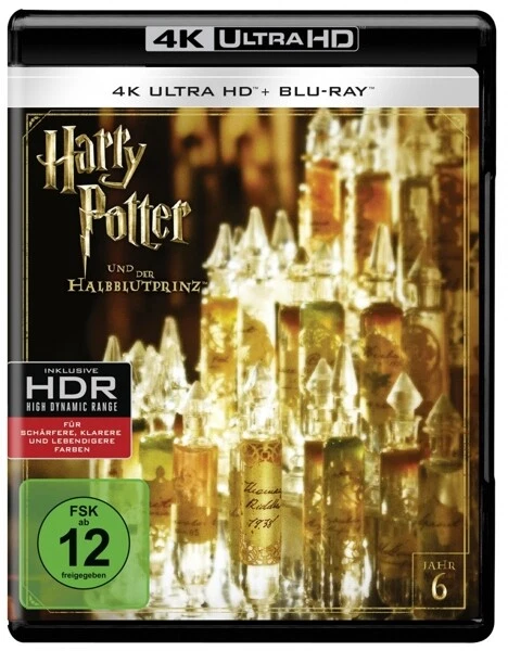 HARRY POTTER UND DER HALBBLUTPRINZ - DANIEL RADCLIFFE, 2 ULTRA HD BLU-RAY NEU - Bild 1 von 1