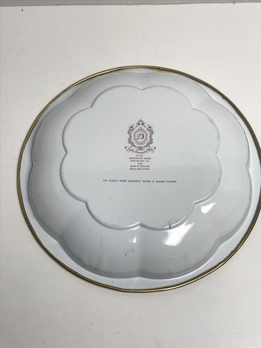 Vintage Tin Metal Bowl DAHER Decorated Ware England Butterflies Strawberries - Picture 7 of 9