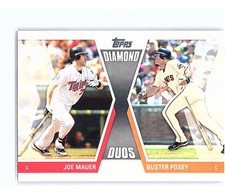 2011 Topps Diamond Duos Joe Mauer / Buster Posey #DD-MP