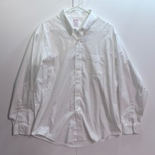 Brooks Brothers Madison The Original Polo Shirt White 16.5-36