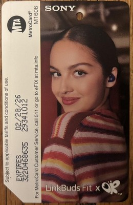 Olivia Rodrigo, NYC Metrocard-Expired, Mint
