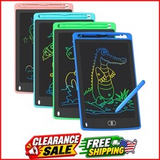 4 Pack LCD Writing Tablet for Kids, 8.5 Inch Colorful Doodle Board Drawing Table