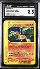 CGC 8.5 NM/MINT+ Carta Pokemon Holo Spedizione Charizard 6/165