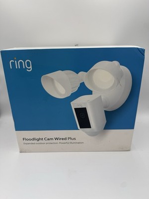 NEW  Ring Floodlight Cam Wired Plus Outdoor Security Camera 1080p w/ Siren