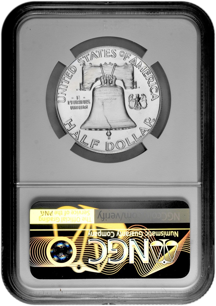 1955 50C Proof Silver Franklin Half Dollar NGC Graded PF 68 in New